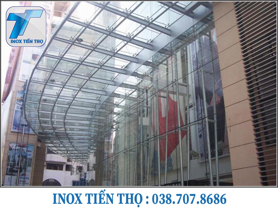 Mái sảnh inox ở Hà Nội giá rẻ, giá tốt #1 - inox Tiến Thọ